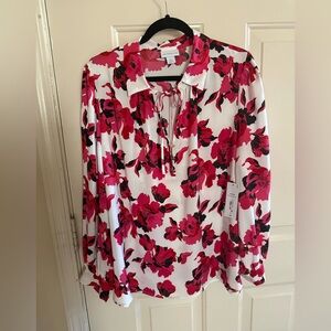 NEW Liz Claiborne Crew Neck Long Sleeve top Size 0X Women's Size 14